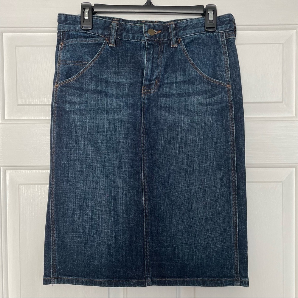 Ralph Lauren Dark Blue Denim Pencil Skirt